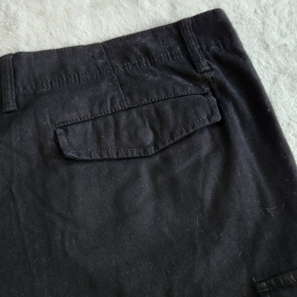 🩳George Men’s Black Cargo Shorts – Size 44 – 10” Inseam – NWT Above the Knee - Picture 11 of 16